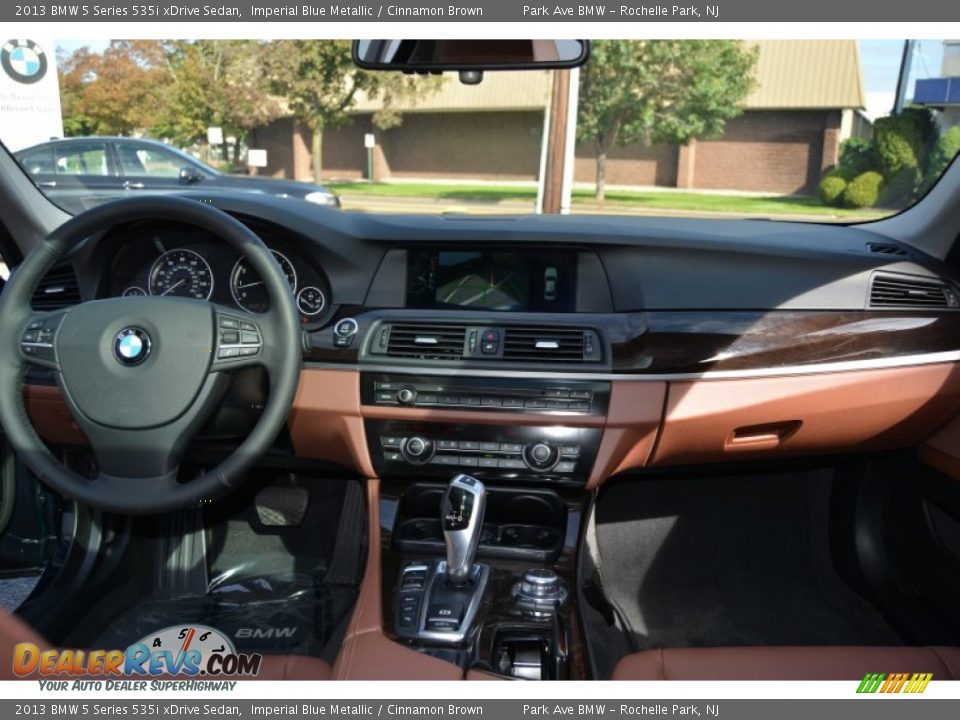 2013 BMW 5 Series 535i xDrive Sedan Imperial Blue Metallic / Cinnamon Brown Photo #13