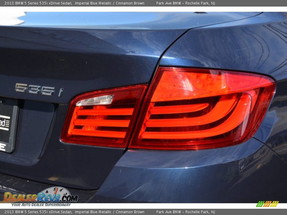 2013 BMW 5 Series 535i xDrive Sedan Imperial Blue Metallic / Cinnamon Brown Photo #21
