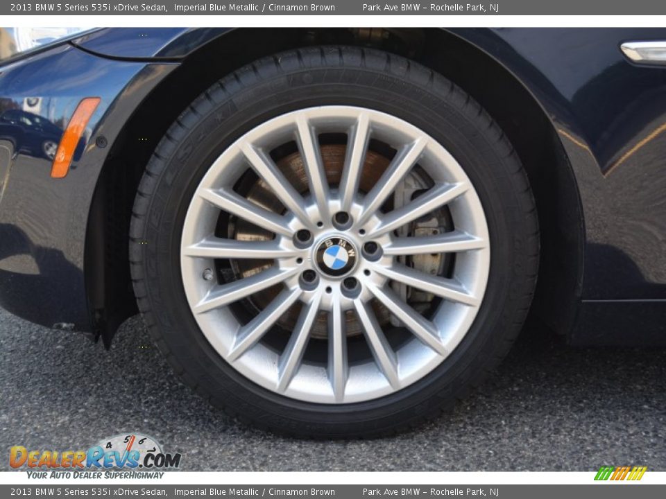 2013 BMW 5 Series 535i xDrive Sedan Imperial Blue Metallic / Cinnamon Brown Photo #30