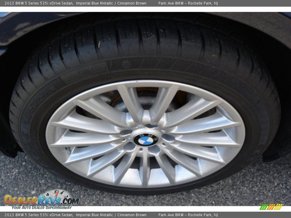 2013 BMW 5 Series 535i xDrive Sedan Imperial Blue Metallic / Cinnamon Brown Photo #31