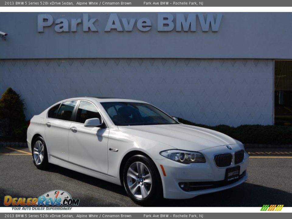 2013 BMW 5 Series 528i xDrive Sedan Alpine White / Cinnamon Brown Photo #1
