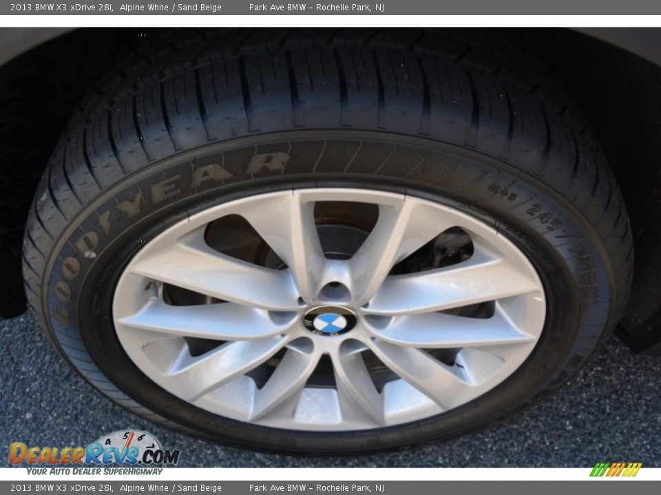2013 BMW X3 xDrive 28i Alpine White / Sand Beige Photo #33