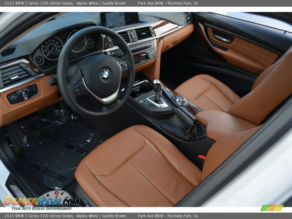 Saddle Brown Interior - 2013 BMW 3 Series 328i xDrive Sedan Photo #6