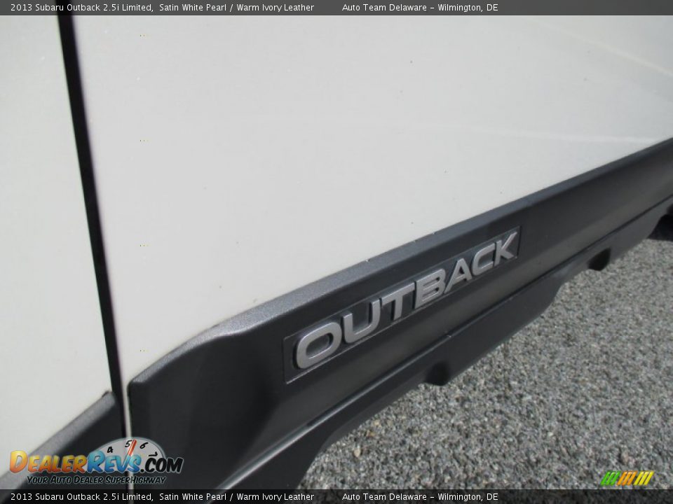 2013 Subaru Outback 2.5i Limited Satin White Pearl / Warm Ivory Leather Photo #28