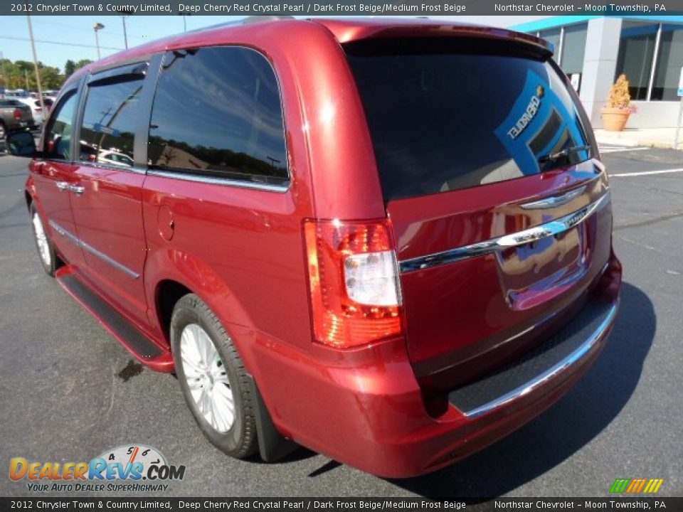 2012 Chrysler Town & Country Limited Deep Cherry Red Crystal Pearl / Dark Frost Beige/Medium Frost Beige Photo #3