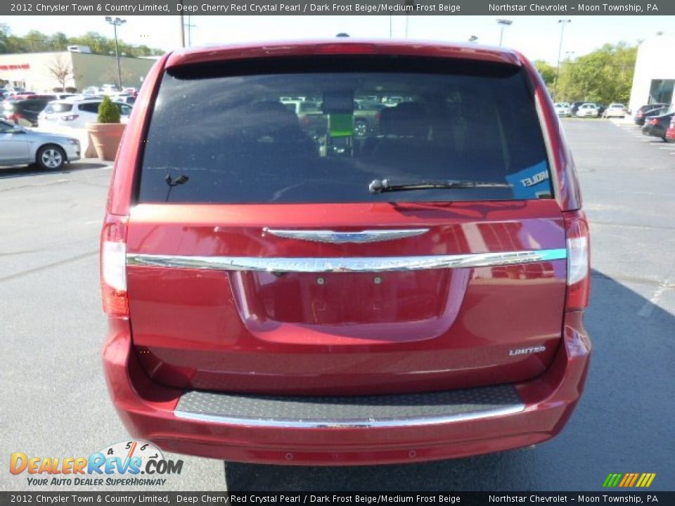 2012 Chrysler Town & Country Limited Deep Cherry Red Crystal Pearl / Dark Frost Beige/Medium Frost Beige Photo #4