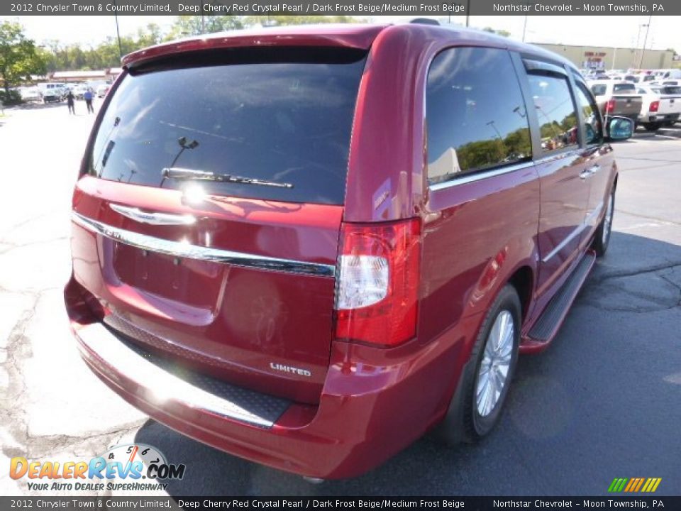 2012 Chrysler Town & Country Limited Deep Cherry Red Crystal Pearl / Dark Frost Beige/Medium Frost Beige Photo #5
