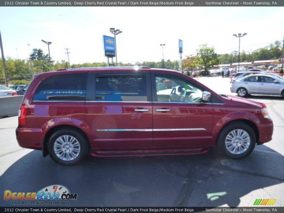 2012 Chrysler Town & Country Limited Deep Cherry Red Crystal Pearl / Dark Frost Beige/Medium Frost Beige Photo #6
