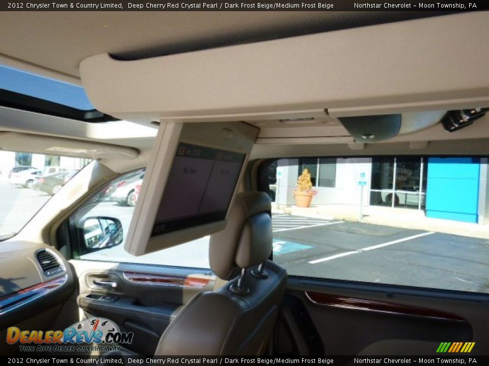 2012 Chrysler Town & Country Limited Deep Cherry Red Crystal Pearl / Dark Frost Beige/Medium Frost Beige Photo #13