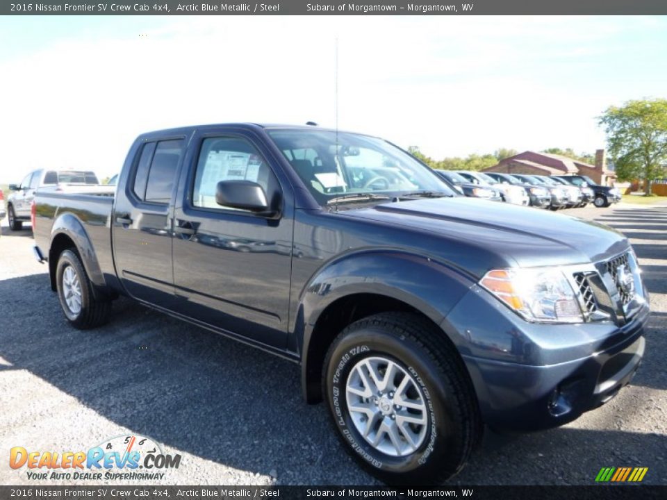 2016 Nissan Frontier SV Crew Cab 4x4 Arctic Blue Metallic / Steel Photo #1