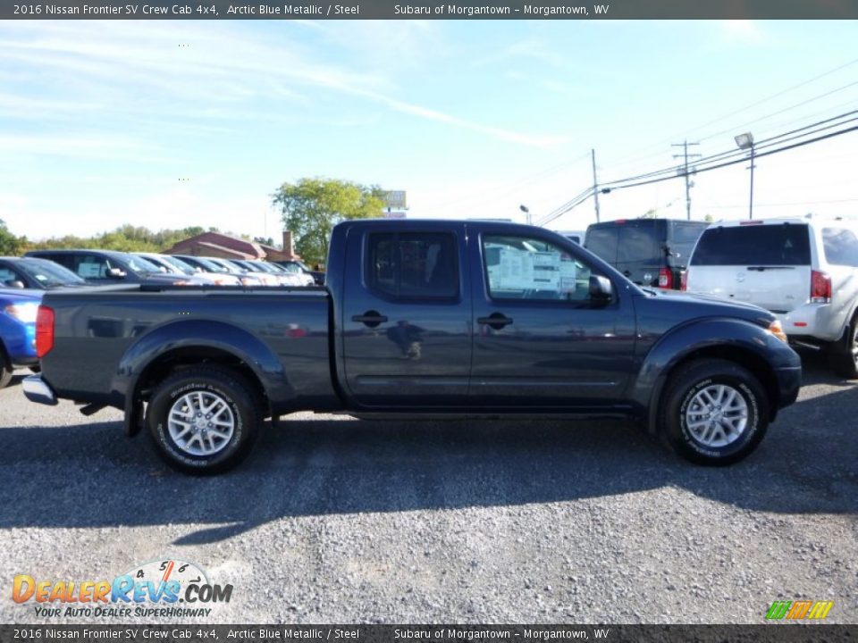 2016 Nissan Frontier SV Crew Cab 4x4 Arctic Blue Metallic / Steel Photo #3