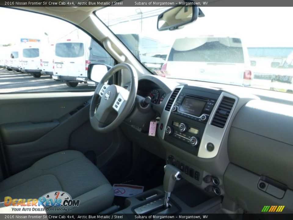 2016 Nissan Frontier SV Crew Cab 4x4 Arctic Blue Metallic / Steel Photo #5