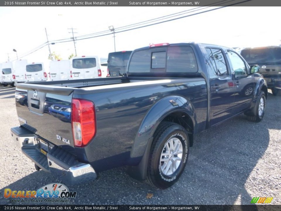 2016 Nissan Frontier SV Crew Cab 4x4 Arctic Blue Metallic / Steel Photo #8