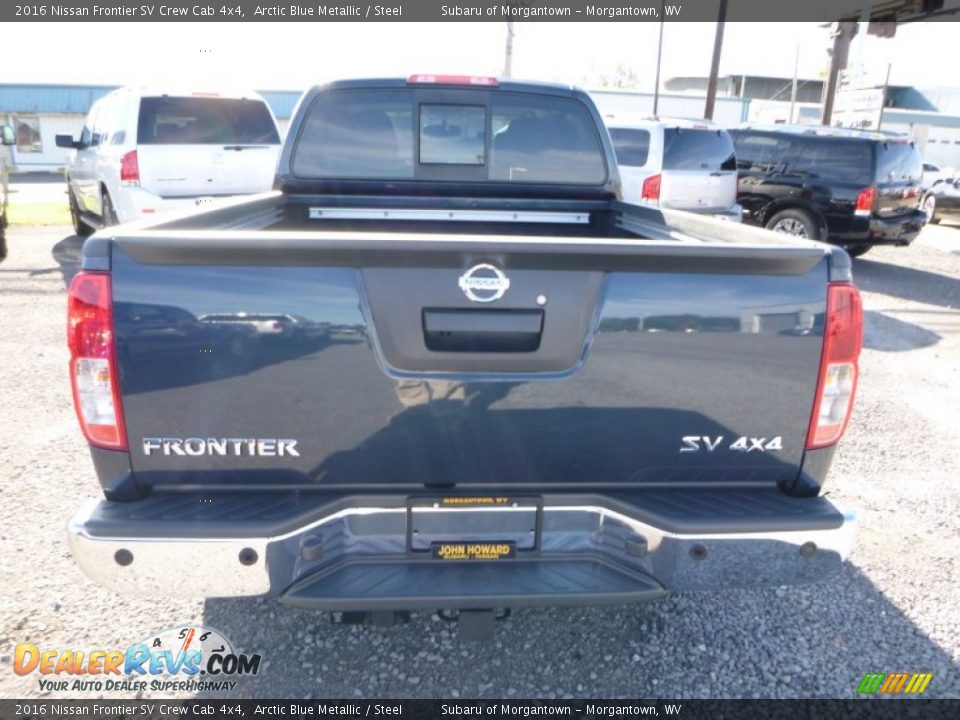 2016 Nissan Frontier SV Crew Cab 4x4 Arctic Blue Metallic / Steel Photo #9