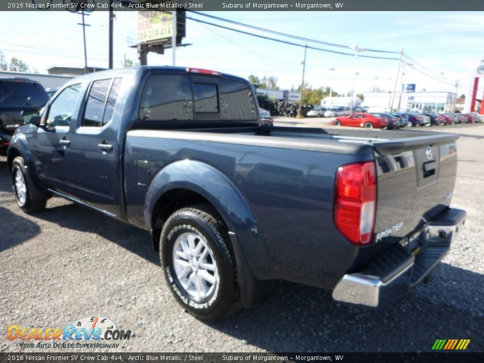 2016 Nissan Frontier SV Crew Cab 4x4 Arctic Blue Metallic / Steel Photo #10
