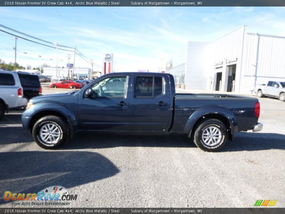 2016 Nissan Frontier SV Crew Cab 4x4 Arctic Blue Metallic / Steel Photo #11