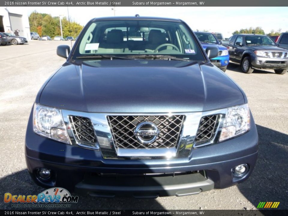 2016 Nissan Frontier SV Crew Cab 4x4 Arctic Blue Metallic / Steel Photo #13