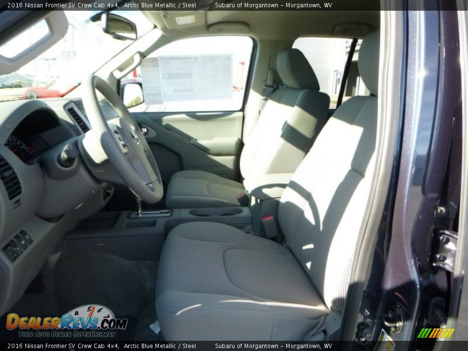 2016 Nissan Frontier SV Crew Cab 4x4 Arctic Blue Metallic / Steel Photo #14