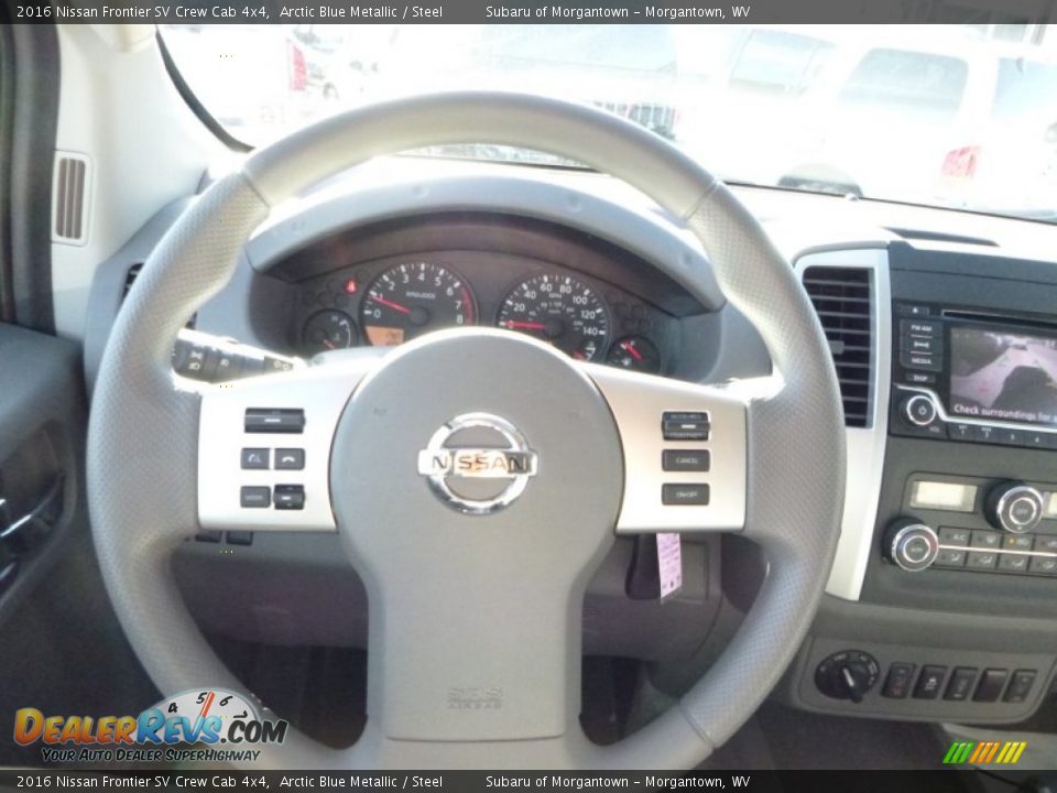 2016 Nissan Frontier SV Crew Cab 4x4 Arctic Blue Metallic / Steel Photo #20