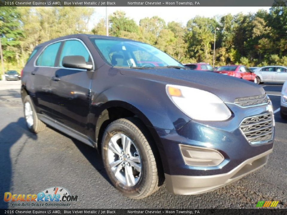 2016 Chevrolet Equinox LS AWD Blue Velvet Metallic / Jet Black Photo #3