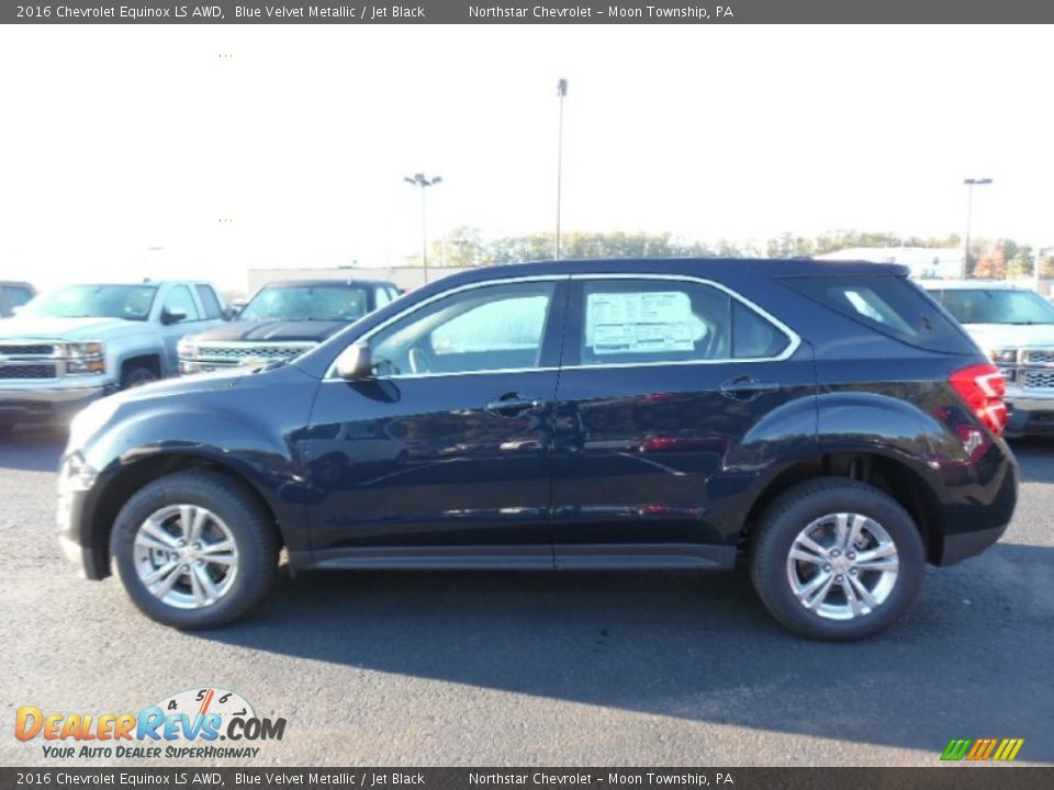2016 Chevrolet Equinox LS AWD Blue Velvet Metallic / Jet Black Photo #10
