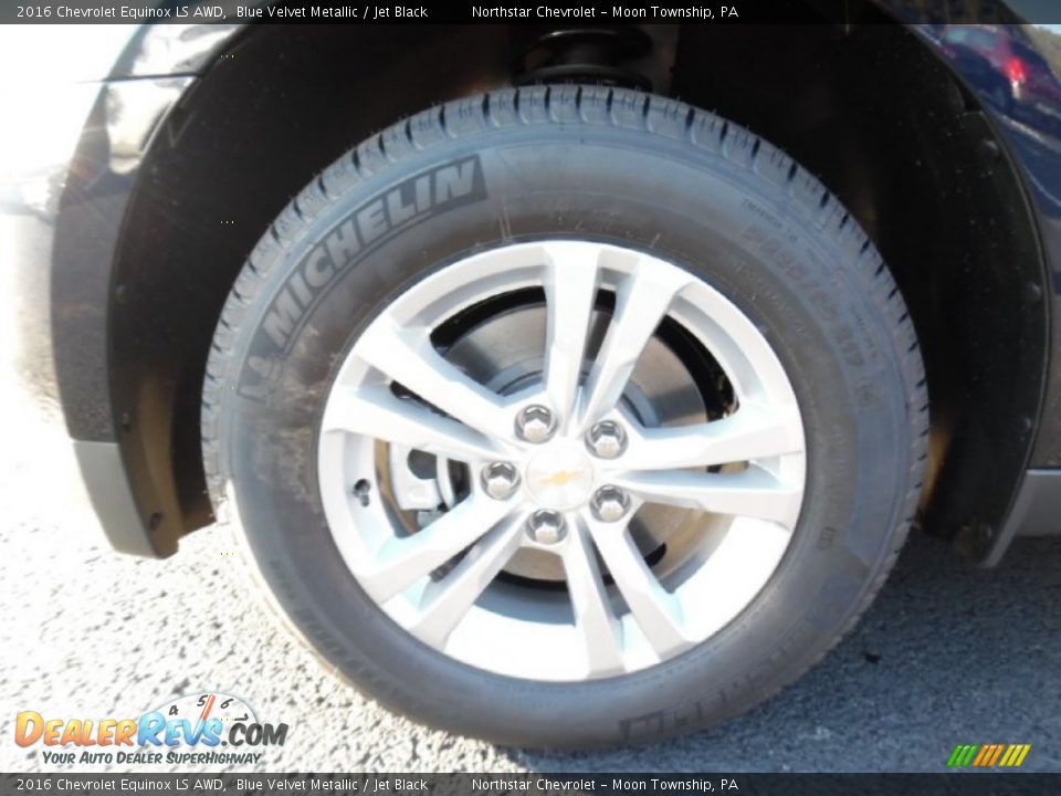 2016 Chevrolet Equinox LS AWD Blue Velvet Metallic / Jet Black Photo #11