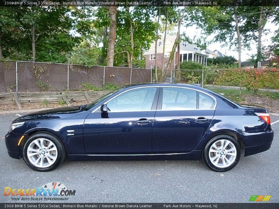 Monaco Blue Metallic 2009 BMW 5 Series 535xi Sedan Photo #2