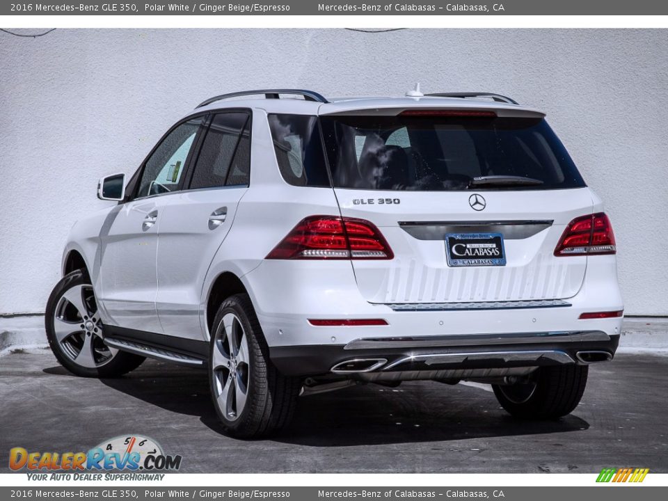 2016 Mercedes-Benz GLE 350 Polar White / Ginger Beige/Espresso Photo #2