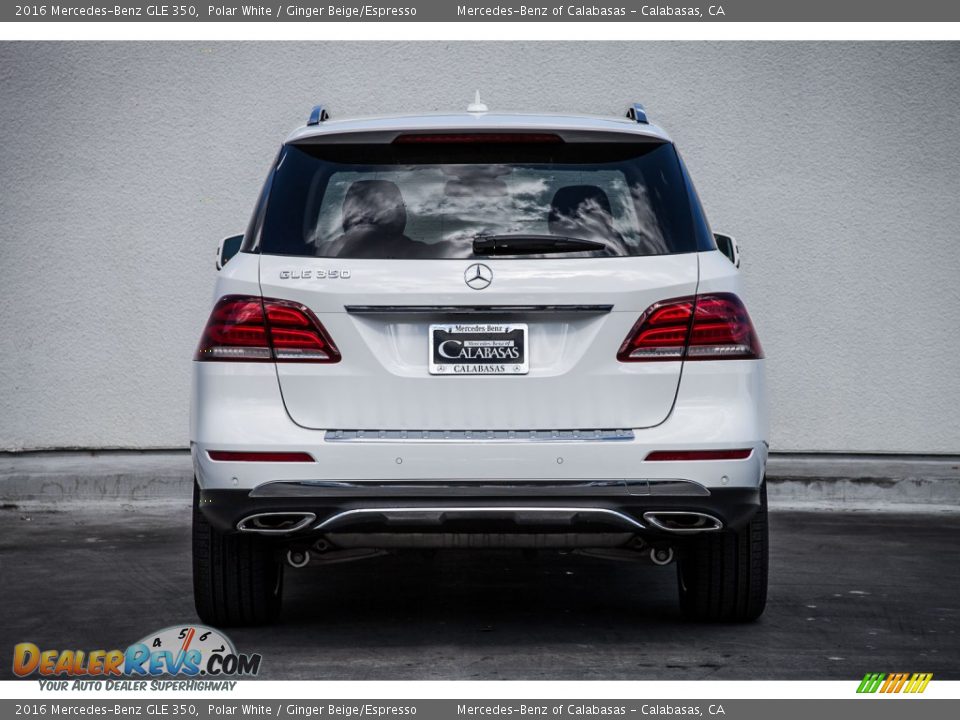 2016 Mercedes-Benz GLE 350 Polar White / Ginger Beige/Espresso Photo #3