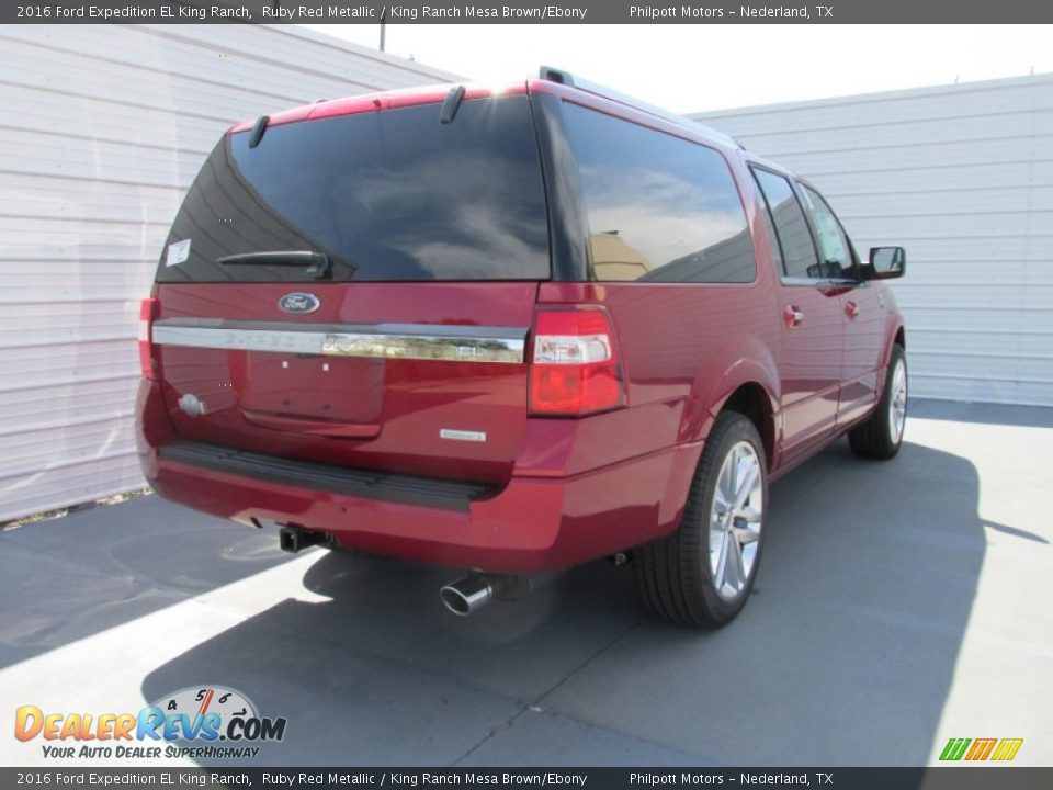 2016 Ford Expedition EL King Ranch Ruby Red Metallic / King Ranch Mesa Brown/Ebony Photo #4