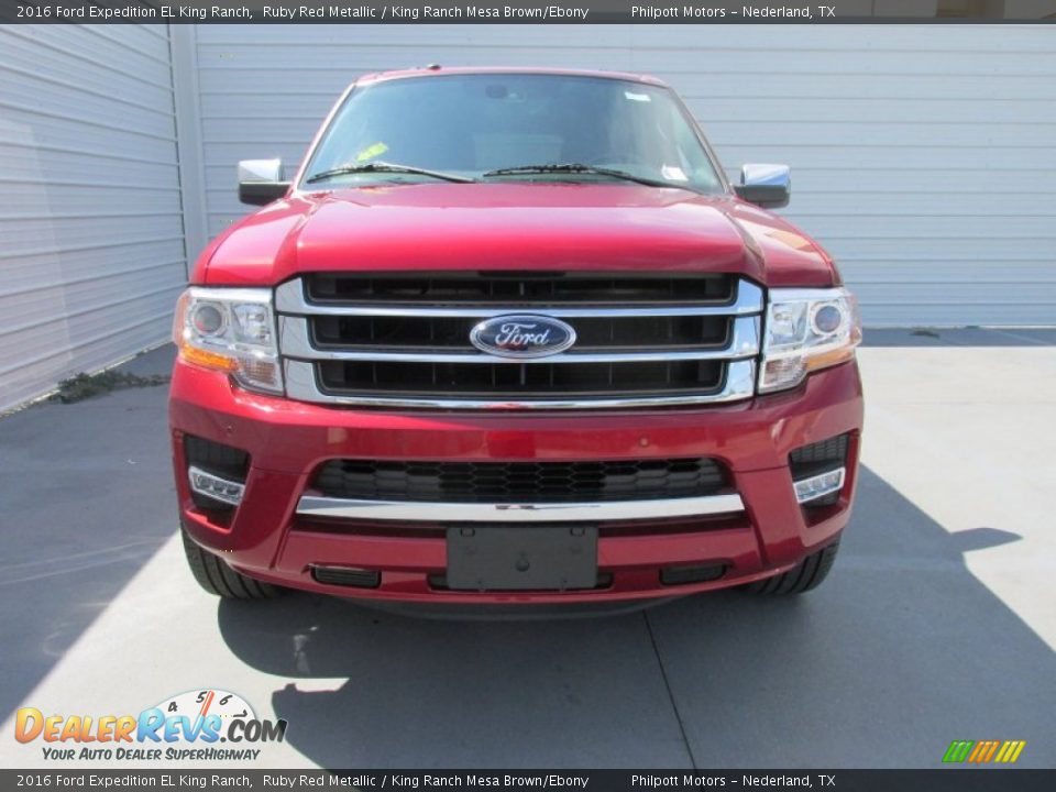 2016 Ford Expedition EL King Ranch Ruby Red Metallic / King Ranch Mesa Brown/Ebony Photo #8