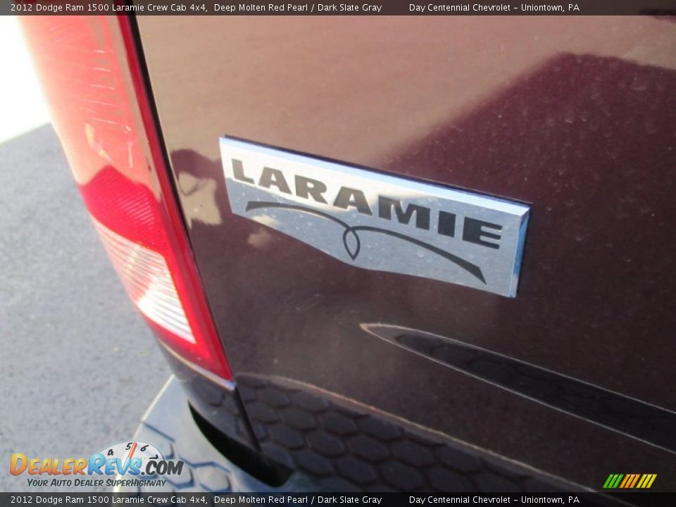 2012 Dodge Ram 1500 Laramie Crew Cab 4x4 Deep Molten Red Pearl / Dark Slate Gray Photo #8