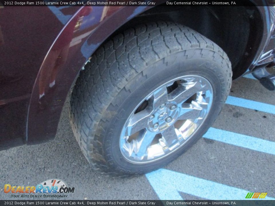 2012 Dodge Ram 1500 Laramie Crew Cab 4x4 Deep Molten Red Pearl / Dark Slate Gray Photo #10