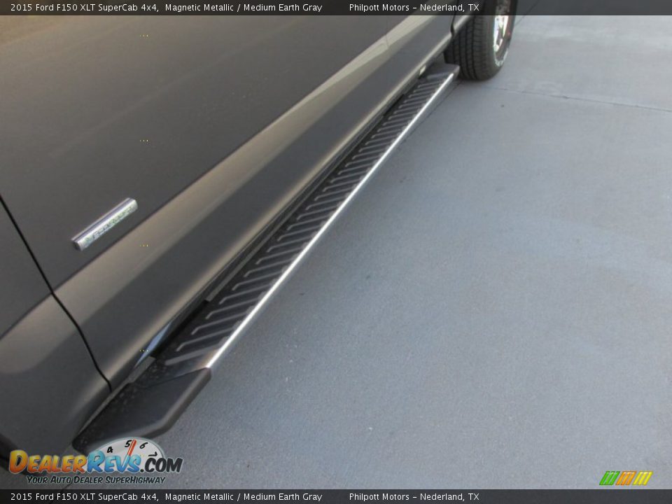 2015 Ford F150 XLT SuperCab 4x4 Magnetic Metallic / Medium Earth Gray Photo #12