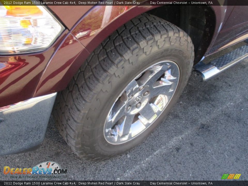2012 Dodge Ram 1500 Laramie Crew Cab 4x4 Deep Molten Red Pearl / Dark Slate Gray Photo #18