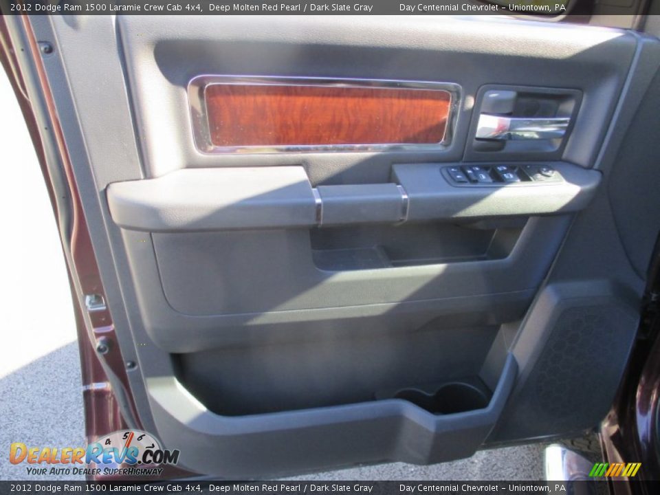 2012 Dodge Ram 1500 Laramie Crew Cab 4x4 Deep Molten Red Pearl / Dark Slate Gray Photo #22