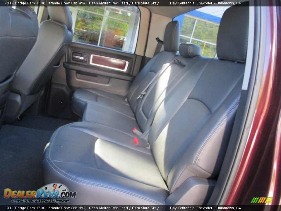 2012 Dodge Ram 1500 Laramie Crew Cab 4x4 Deep Molten Red Pearl / Dark Slate Gray Photo #26