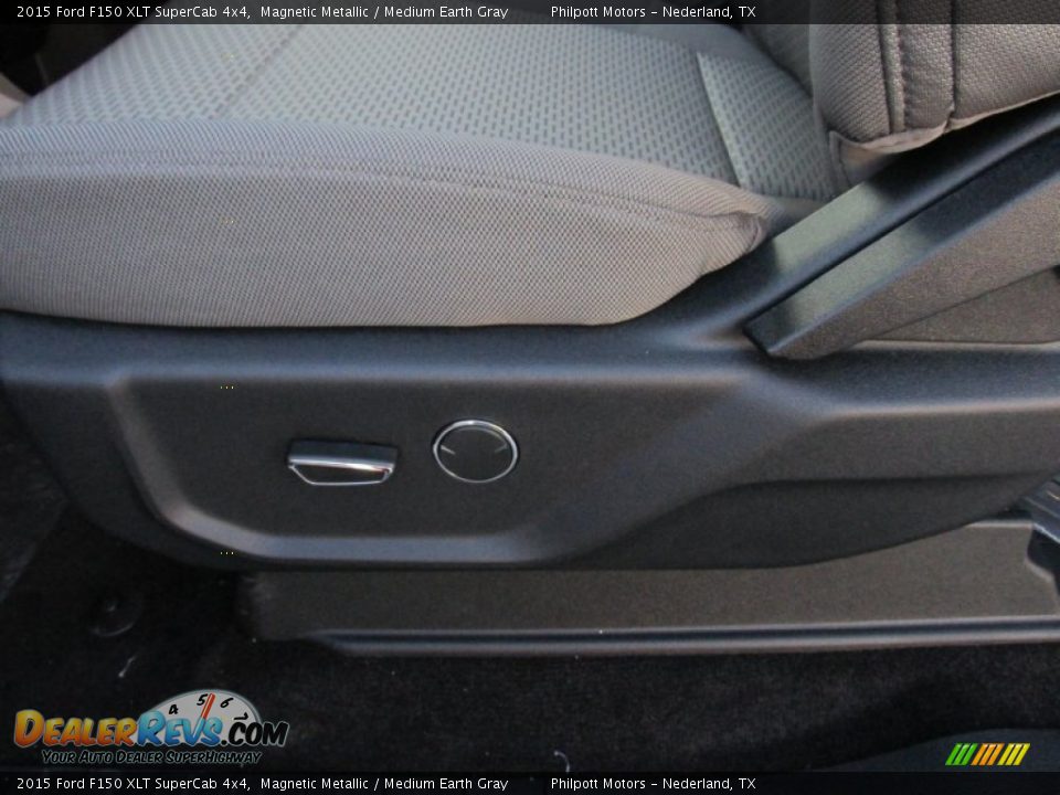 2015 Ford F150 XLT SuperCab 4x4 Magnetic Metallic / Medium Earth Gray Photo #25