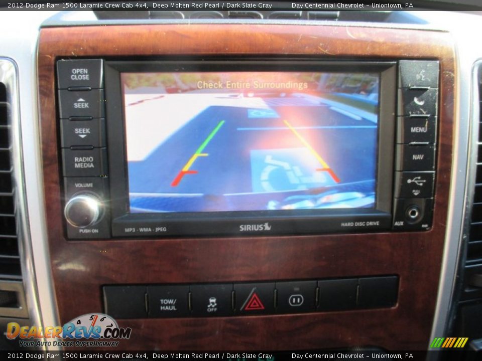 2012 Dodge Ram 1500 Laramie Crew Cab 4x4 Deep Molten Red Pearl / Dark Slate Gray Photo #34
