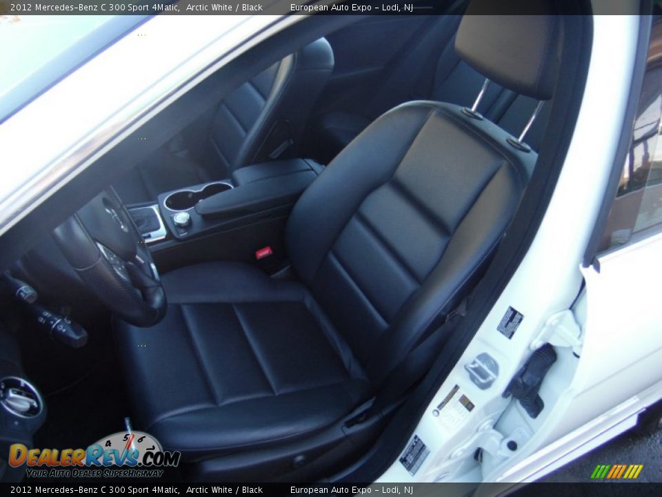 2012 Mercedes-Benz C 300 Sport 4Matic Arctic White / Black Photo #14