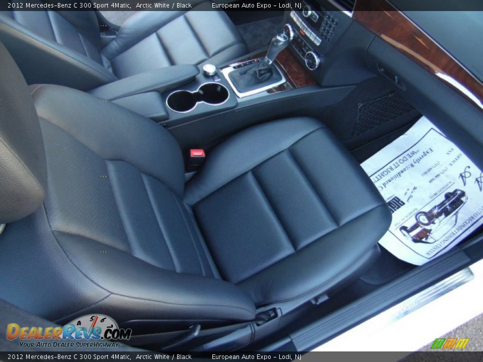 2012 Mercedes-Benz C 300 Sport 4Matic Arctic White / Black Photo #15