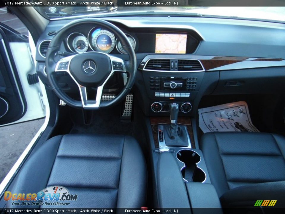 2012 Mercedes-Benz C 300 Sport 4Matic Arctic White / Black Photo #23