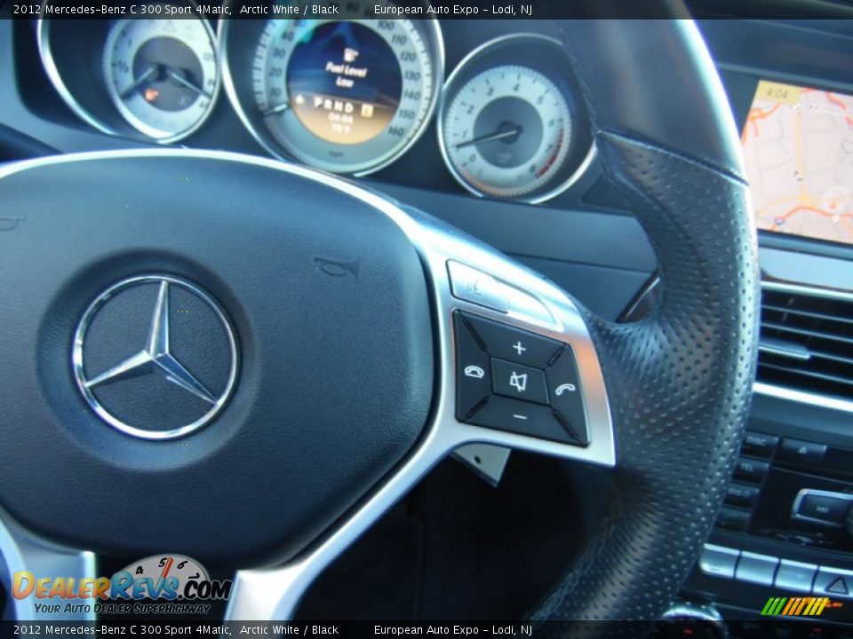 2012 Mercedes-Benz C 300 Sport 4Matic Arctic White / Black Photo #25