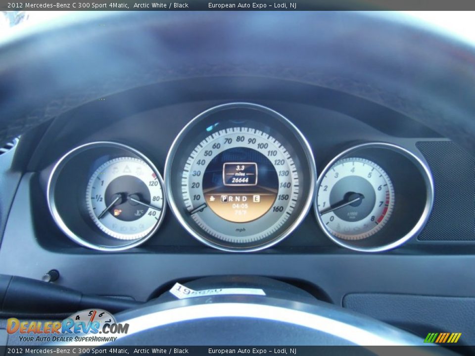 2012 Mercedes-Benz C 300 Sport 4Matic Arctic White / Black Photo #27