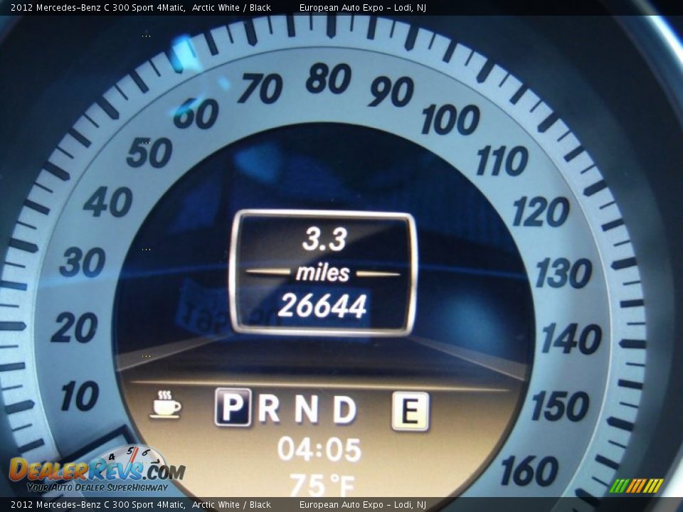 2012 Mercedes-Benz C 300 Sport 4Matic Arctic White / Black Photo #28