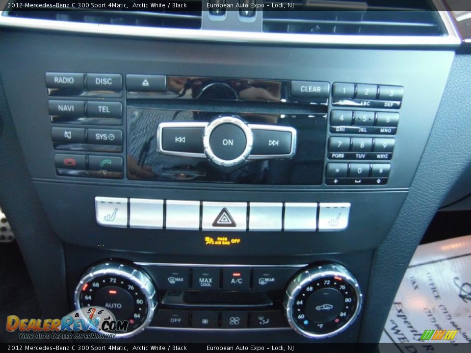 2012 Mercedes-Benz C 300 Sport 4Matic Arctic White / Black Photo #31