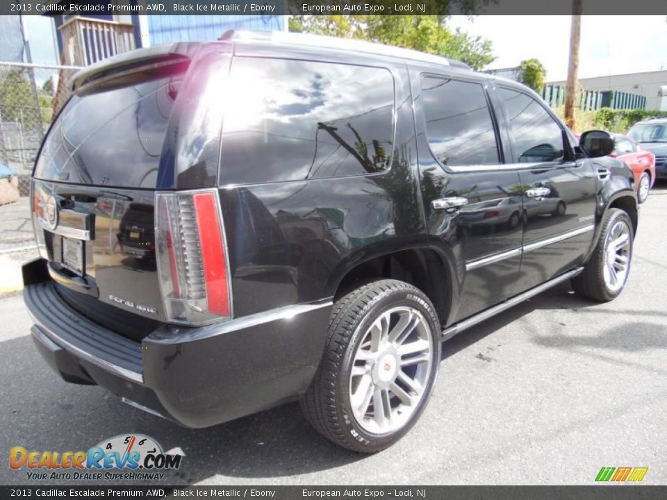 2013 Cadillac Escalade Premium AWD Black Ice Metallic / Ebony Photo #4
