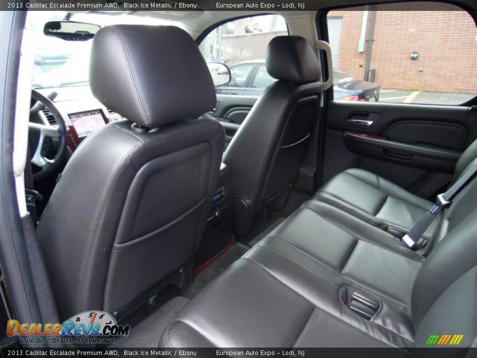 2013 Cadillac Escalade Premium AWD Black Ice Metallic / Ebony Photo #6