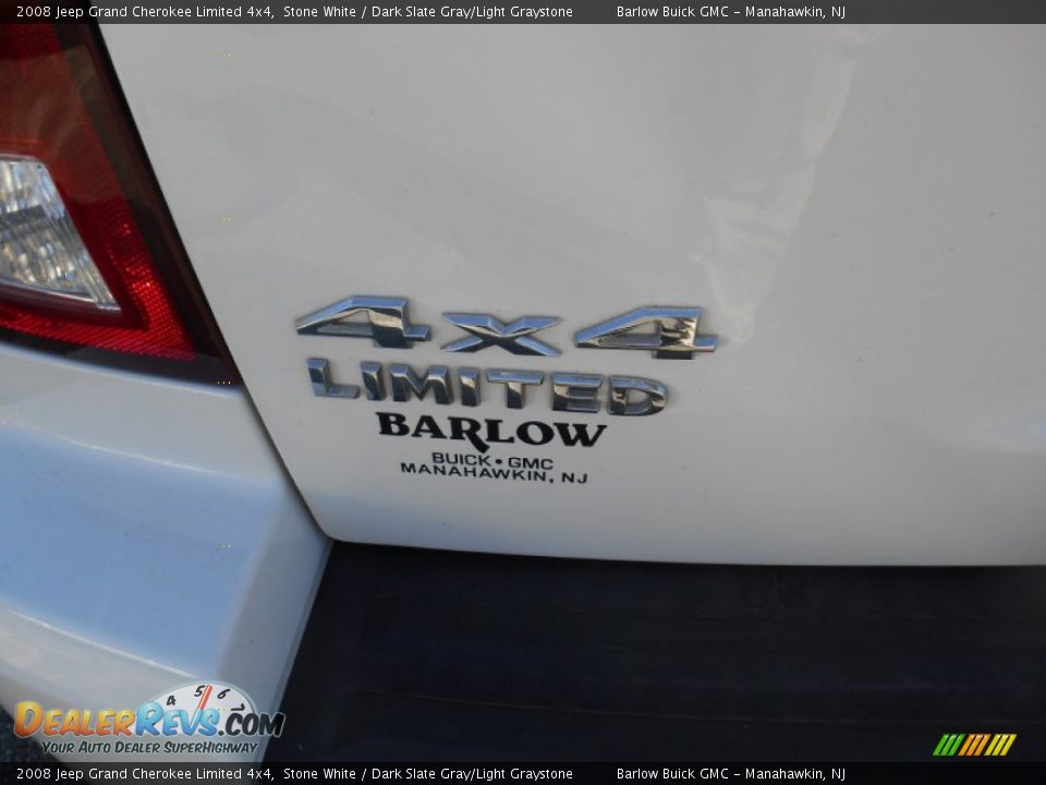 2008 Jeep Grand Cherokee Limited 4x4 Stone White / Dark Slate Gray/Light Graystone Photo #4