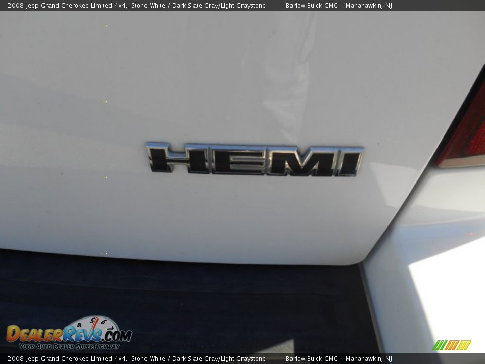 2008 Jeep Grand Cherokee Limited 4x4 Stone White / Dark Slate Gray/Light Graystone Photo #5